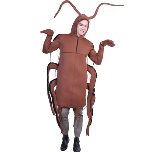 Junhasgood Ken Kaneki Cosplay-Kostüm Kostüm Erwachsene Partys Festivals Playsuit Overall Kleidung (Brown, One Size) von Junhasgood