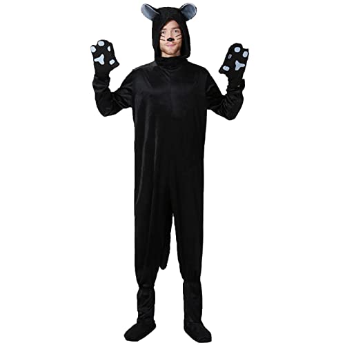 Junhasgood Weibliche Cosplay-Kostüme Paar Kostüm Tier Cosplay Kostüm (Black, L) von Junhasgood