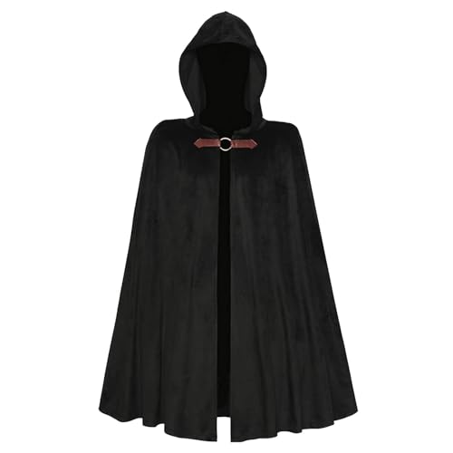 Nezuko Cosplay Kostüm Für Erwachsene mittelalterlicher Schal, Robe, Kostüm (Black, One Size) von Junhasgood