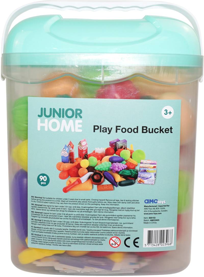 Junior Home Eimer mit Spielzeugessen 90 Teile von Junior Home