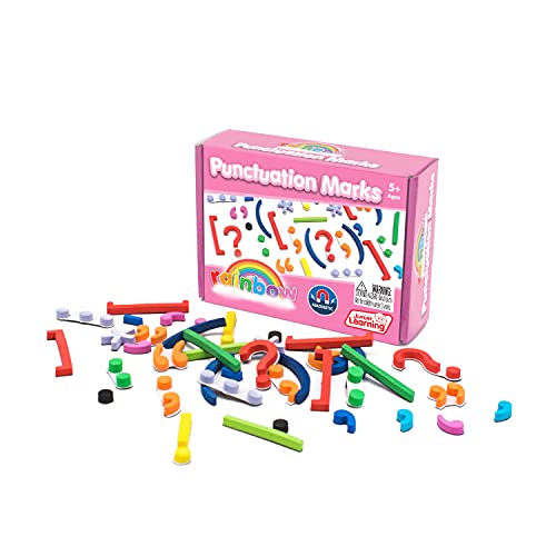 Junior Learning JL616 Regenbogenfarbene Satzzeichen. Magnetische Ressource, Mehrfarbig, One Size von Junior Learning