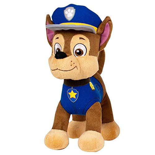 JuniorToys Design für Paw Patrol Plüschtier 28cm Helfer auf Vier Pfoten als kuschelige Plüschhunde (Chase Polizei Schäferhund) von Color Baby