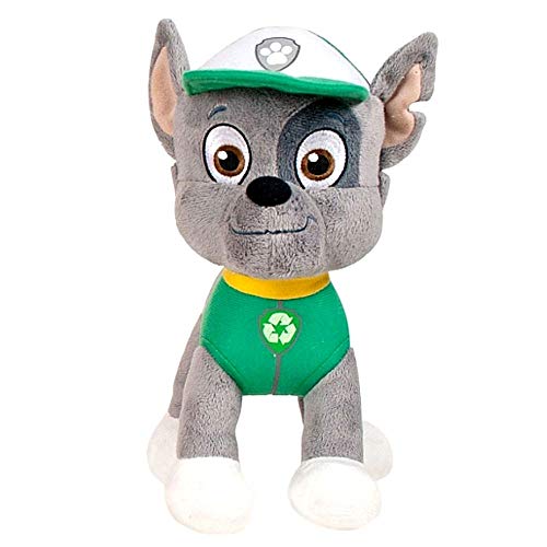 JuniorToys Design für Paw Patrol Plüschtier 28cm Helfer auf Vier Pfoten als kuschelige Plüschhunde (Rocky Mischlingswelpe) von Color Baby