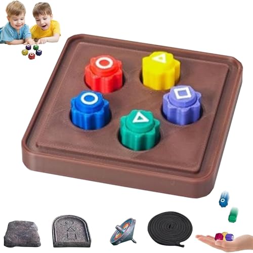 Junjie Gonggi Korean Game,Gonggi-Koreanisches Spiel,Stone Pebbles Set,traditionelles Koreanisches Spiel,gonggi-Koreanisches Spiel,gonggi Jack Stone Pebbles Set (1 Set with Base) von Junjie