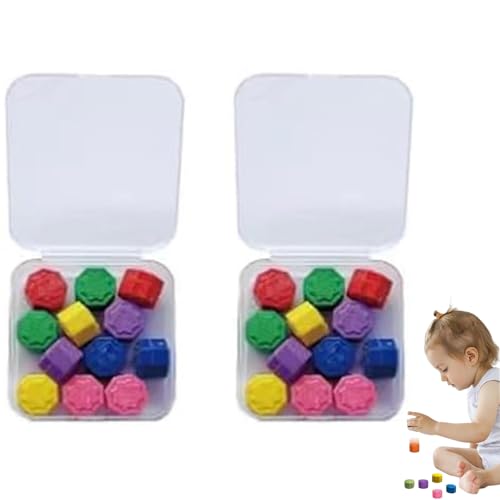 Traditionelles Koreanisches Spiel,Kieselsteine ​​Set Buntes Spaß Finger Übung Spielzeug,Hand-Auge-Koordinationsspaß, pädagogisches Spielzeug für Kinder, Familienaktivität (48PCS) von Junjie