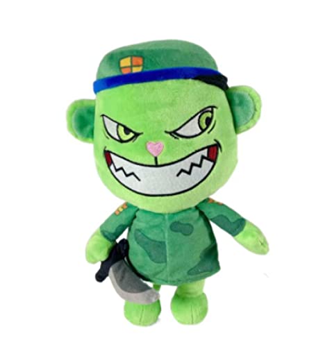 28 cm HTF Happy Tree Friends Plüschtiere Puppen, Anime Happy Tree Friends Soldat Fliqpy Weiche Puppe Stofftier Für Kinder Fliqpy von JunziWing