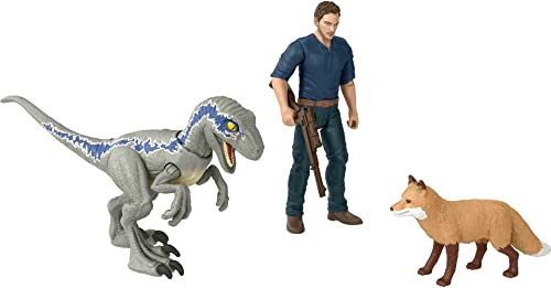 Jurassic World Dominion Human & Dino Pack Owen & Velociraptor Beta & Zubehör, authentische Actionfiguren, bewegliche Gelenke, ab 4 Jahren Jurassic World Dominion Human & Dino Pack Owen & Velociraptor Beta & Zubehör, authentische Actionfiguren, bewegliche Gelenke, ab 4 Jahren von Mattel
