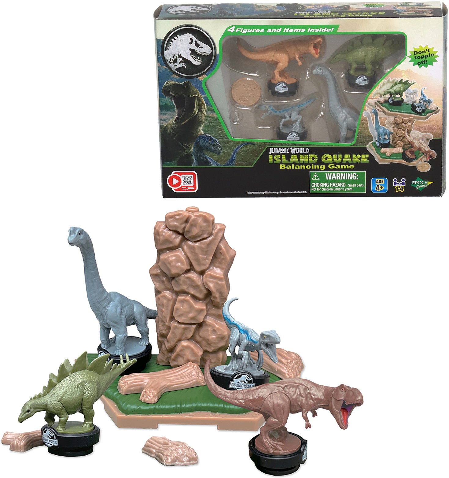 EPOCH Games Jurassic World Island Quake - Balancing Game Spiel von Jurassic World