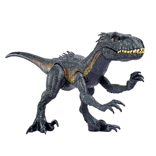 Mattel JURASSIC WORLD Das Gefallene Königreich - Riesendino Indoraptor, verschlingt bis zu 20 Minifiguren, über 90 cm lang, authentisches Design, für Kinder ab 4 Jahren, HKY14 von Mattel