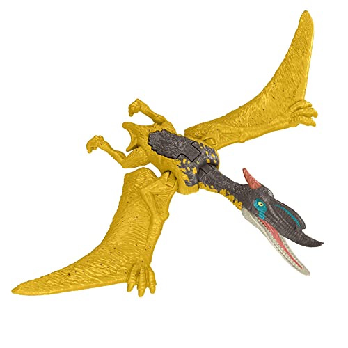 Jurassic World Dominion Dinosaurier, Flauschige Tiere "Dsungaripterus" - Gelenkter Dinosaurier 18 cm Neuheit Pack Bestial - Dinosaurier Spielzeug für Kinder HDX20 - Mehrfarbig von Jurassic World