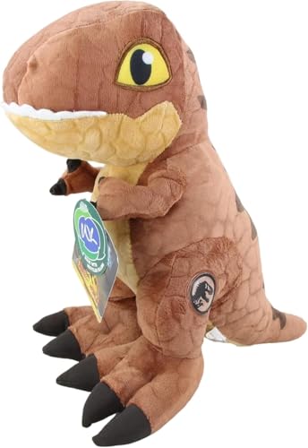 Jurassic World Dominion Plüsch-Dinosaurier, superweich, Geschenk, Qualität, 15 cm, Spielzeug-Sets – (einzelner T-Rex) von Jurassic World