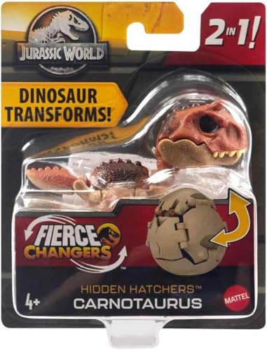 Jurassic World Fierce Changers Hidden Hatchers Dinosaurier verwandelt 2 in 1 (Carnotaurus) von Jurassic World