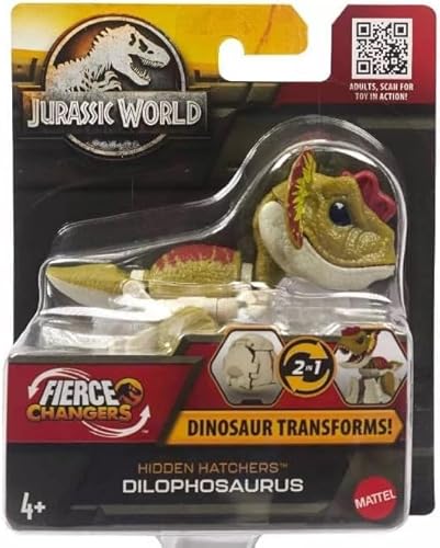 Jurassic World Fierce Changers Hidden Hatchers Dinosaurier verwandelt 2 in 1 (Dilophosaurus) von Jurassic World