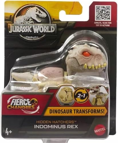 Jurassic World Fierce Changers Hidden Hatchers Dinosaurier verwandelt 2 in 1 (Indominus Rex) von Jurassic World