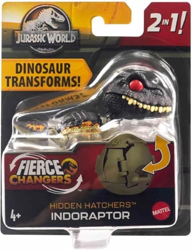 Jurassic World Fierce Changers Hidden Hatchers Dinosaurier verwandelt 2 in 1 (Indoraptor) von Jurassic World