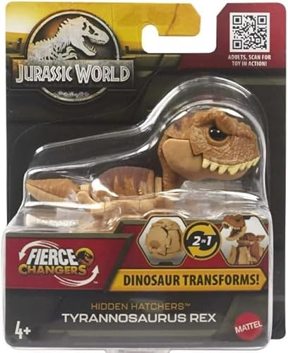 Jurassic World Fierce Changers Hidden Hatchers Dinosaurier verwandelt 2 in 1 (Tyrannosaurus Rex) von Jurassic World