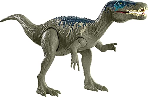 Jurassic World HBX37 - Brüllattacke Baryonyx Camp Cretaceous Dinosaurierfigur mit beweglichen Gelenken, Dinosaurier Spielzeug ab 4 Jahren von Jurassic World