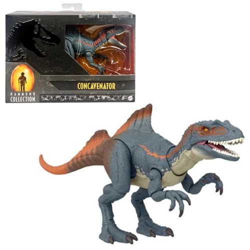 JURASSIC WORLD Hammond Collection - Concavenator Premium-Dinosaurier-Sammelfigur, 30,5 cm jagdhungriger Dinosaurier und 20 realistische Bewegungspunkte, für Kinder ab 8 Jahren, HLP36 von Mattel