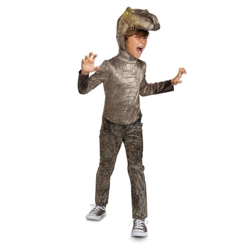 Jurassic World T-Rex mit leuchtenden Augen Dinosaurier Halloween Kostüm Overall, T-Rex, 3T-4T von Jurassic World