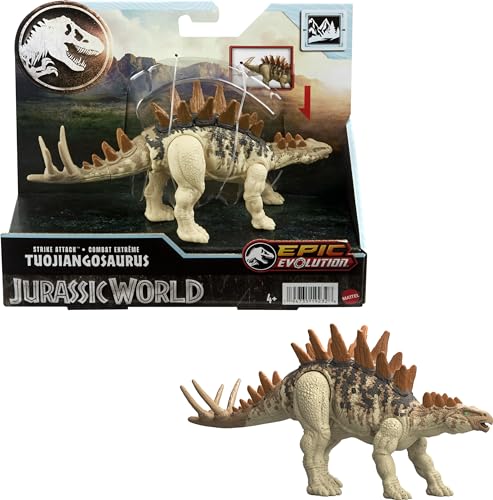 Jurassic World Tuojiangosaurus Angriffsspielzeug für Kinder ab 4 Jahren von Mattel