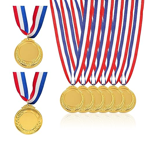 JurciCat 10 Stück Metall Medaillen Kindergeburtstag Goldmedaillen Kinder Sieger Medallien Super Medaillen Kinder für Sport Kinder lieben Diese Medaille Goldmedaillen von JurciCat