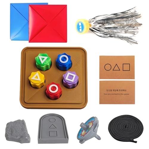 JurciCat Koreanisches Traditionelles Spielspiel Gonggi Jack Stein Kieselstein Set Hand Eye Coordination Training Spielzeug Für Steinspiel Steinfangspiel Erwachsene und Kinder(A) von JurciCat