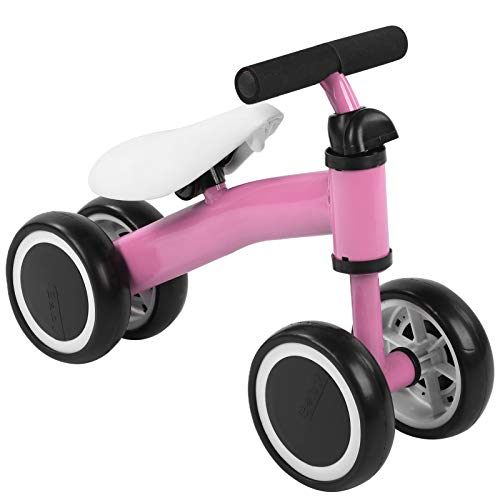 Baby Lauflernrad Baby Balance Scooter Kohlenstoffstahl für Baby Zuhause Im Freien (Rosa) von Juroupi