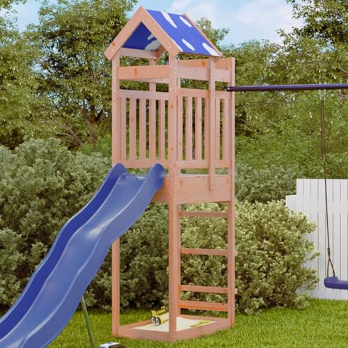 Juroupi Spielturm, 85 x 52,5 x 239 cm, Massivholz, Douglasie, Outdoor, Kinderspielhaus, Spielturm, Spielplatzausrüstung, 845936 von Juroupi