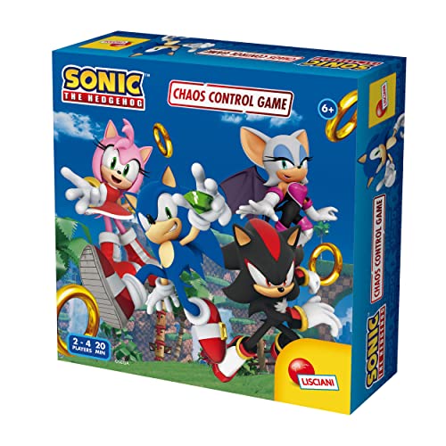 Lisciani – SONIC the HedgeHog: Chaos Control Games – Parcoursspiel – Interaktives Brettspiel – Familienbrettspiel – Sonic-Charaktere – Ab 6 Jahren – 2 bis 4 Spieler – 20 Minuten von Lisciani