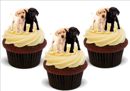 Labrador Welpen - 12 essbare hochwertige stehende Waffeln Karte Kuchen Toppers Dekorationen, Labrador Puppies - 12 Edible Stand Up Premium Wafer Card Cake Toppers Decorations Labrador Welpen - 12 essbare hochwertige stehende Waffeln Karte Kuchen Toppers Dekorationen, Labrador Puppies - 12 Edible Stand Up Premium Wafer Card Cake Toppers Decorations von Just Party Supplies