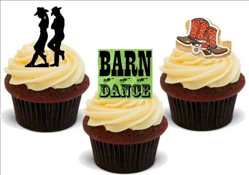 Scheunen-Tanz-Mischung A - 12 essbare hochwertige stehende Waffeln Karte Kuchen Toppers Dekorationen, Barn Dance Mix A - 12 Edible Stand Up Premium Wafer Card Cake Toppers Decorations Scheunen-Tanz-Mischung A - 12 essbare hochwertige stehende Waffeln Karte Kuchen Toppers Dekorationen, Barn Dance Mix A - 12 Edible Stand Up Premium Wafer Card Cake Toppers Decorations von Just Party Supplies