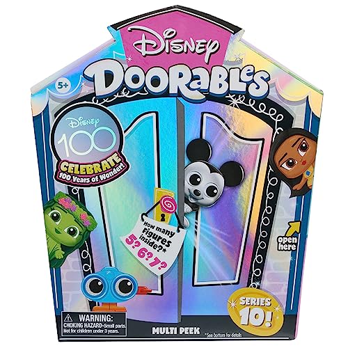 Disney Doorables New Multi Peek Serie 10, Überraschungspackung für Sammler, Sammelfiguren, Stile können variieren, Kinderspielzeug ab 5 Jahren von Just Play von Just Play