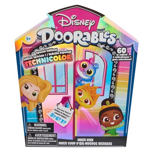 Disney Doorables Just Play Multi Peek Technicolor Takeover, 3,8 cm große Sammelfiguren, 5–7 Stück, Kinderspielzeug ab 5 Jahren, 24.99 von Just Play