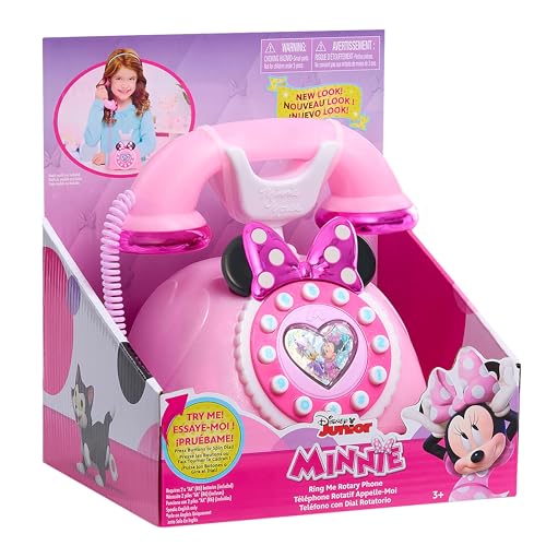 Disney Junior Minnie Mouse Ring Me Spieltelefon, Wählscheibe, Lichter- und Soundeffekte, Kinderspielzeug ab 3 Jahren von Just Play von Just Play