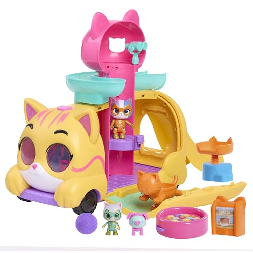 Disney Junior SuperKitties Purr ‘N’ Go, Spielset mit Licht- und Soundeffekten, 12-teilig, bewegliche Figuren Disney Junior SuperKitties Purr ‘N’ Go, Spielset mit Licht- und Soundeffekten, 12-teilig, bewegliche Figuren von Just Play