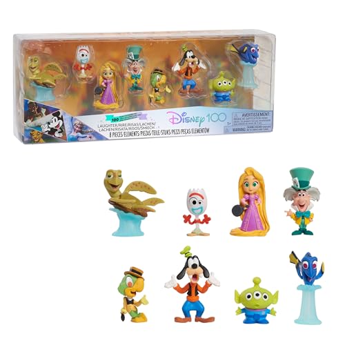 Disney100 Years of Laughter Celebration Collection Limited Edition 8-teiliges Figuren-Set, Kinderspielzeug ab 3 Jahren Just Play von Just Play