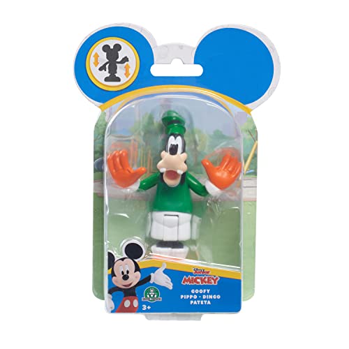 Just Play 38774 Disney Junior Mickey Mouse bewegliche Sammelfigur 1-Pack Soccer Goofy im Fussballtrikot 5cm, ab 3 Jahren, mehrfarbig von Just Play