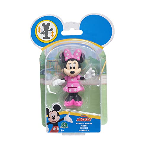 Just Play 38775 Disney Junior Mickey bewegliche Sammelfigur 1-Pack Minnie Mouse 5cm, ab 3 Jahren, Mehrfarbig von Just Play