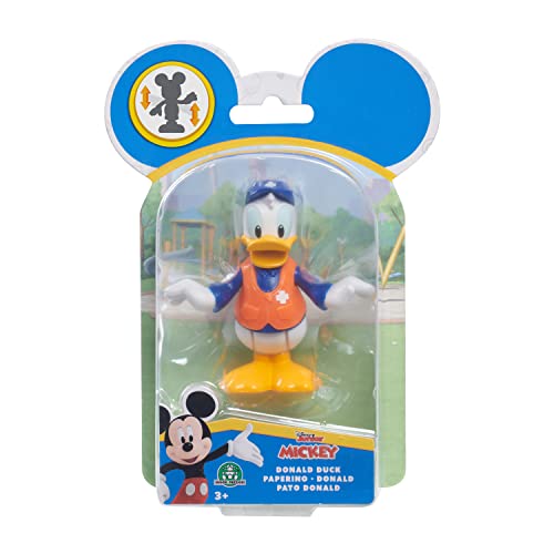 Just Play 38776 Duck Disney Junior Mickey Mouse bewegliche Sammelfigur 1-Pack Sanitäter Donald 5cm, ab 3 Jahren, mehrfarbig von Just Play