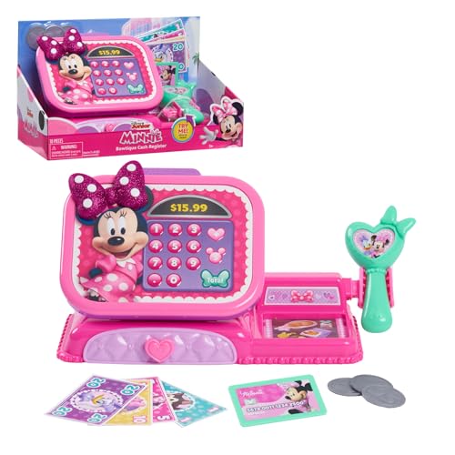 Disney Junior Minnie Mouse Bowtique Registrierkasse mit Soundeffekten, zum Stylen und Spielen, Kinderspielzeug ab 3 Jahren von Just Play von Just Play