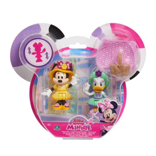 Just Play 89962 Disney Junior bewegliche Sammelfiguren Spielset mit Korb und Decke 2-Pack Minnie Mouse und Daisy Duck Tea Party-Set 5cm, ab 3 Jahren, mehrfarbig von Just Play