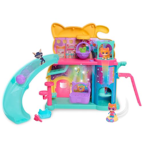 Just Play Disney Junior SuperKitties Purr ‘N’ Play-Spielset und Accessoires, 50 cm groß, 10-teilig, Kinderspielzeug ab 3 Jahren von Just Play