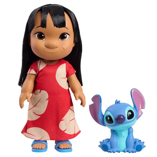 Just Play Disney Lilo & Stitch, 35,6 cm große, bewegliche Lilo-Puppe und 12,7 cm große Stitch-Figur, Sammelspielzeug, Spielzeug für Kinder ab 3 Jahren – egal ob Junge oder Mädchen Just Play Disney Lilo & Stitch, 35,6 cm große, bewegliche Lilo-Puppe und 12,7 cm große Stitch-Figur, Sammelspielzeug, Spielzeug für Kinder ab 3 Jahren – egal ob Junge oder Mädchen von Just Play