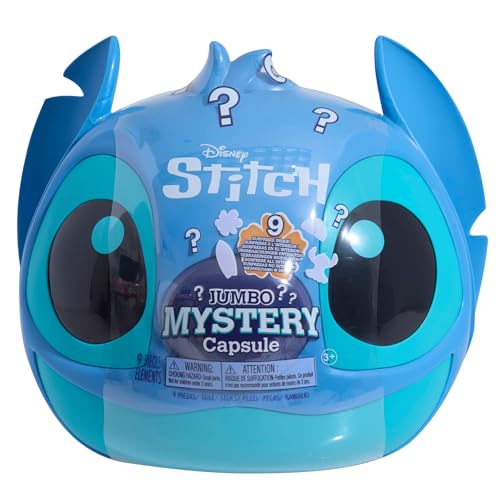 Just Play Disney Stitch Jumbo Mystery-Kapsel, 8-teilig, 22,9 cm großes Plüschtier, Kinderspielzeug ab 3 Jahren von Just Play