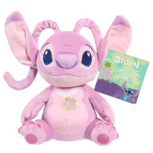 Just Play Disney Stitch Sound and Scent – 15 cm kleines Plüschtier Angel, rosa, Kinderspielzeug ab 2 Jahren, 13.97 von Just Play