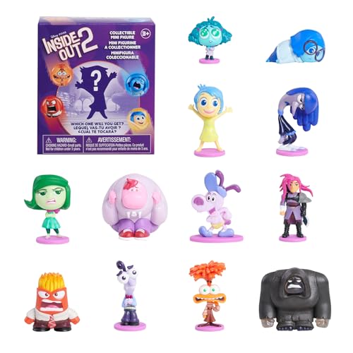 Just Play Disney und Pixar Inside Out 2 Minifiguren zum Sammeln, Figuren 2,5 cm bis 6,4 cm groß, Spielzeug für Kinder ab 3 Jahren von Just Play