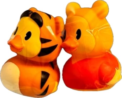 Just Play Gummienten – Disneys Duckalooz, Pooh und Tigger, 7,6 cm Badespielzeug von Just Play