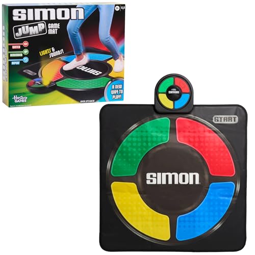 Just Play Hasbro Simon Jump, Sprungspielmatte mit Sound- und Lichteffekten, elektronische Gedächtnisspiele für Kinder, Spielzeug ab 8 Jahre Just Play Hasbro Simon Jump, Sprungspielmatte mit Sound- und Lichteffekten, elektronische Gedächtnisspiele für Kinder, Spielzeug ab 8 Jahre von Just Play