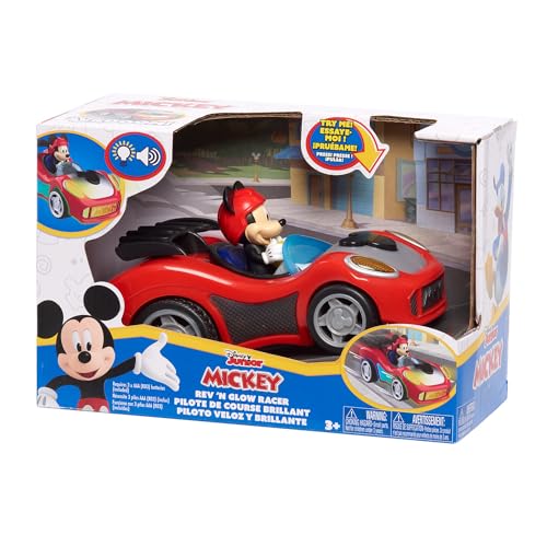 Just Play Mickey Mouse Rev 'n Glow Rennwagen mit Licht und Sound, Mickeys Auto, Mickey Mouse-Sprüche, Kinderspielzeug ab 3 Jahren Just Play Mickey Mouse Rev 'n Glow Rennwagen mit Licht und Sound, Mickeys Auto, Mickey Mouse-Sprüche, Kinderspielzeug ab 3 Jahren von Just Play
