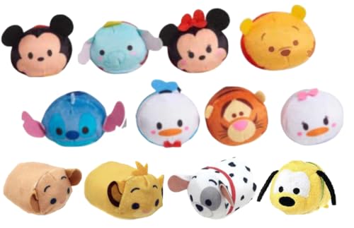 Just Play Mini Tsum Tsum 6,3 cm Plüsch-Sortiment, 3 Stück, zufällige Charaktere von Just Play